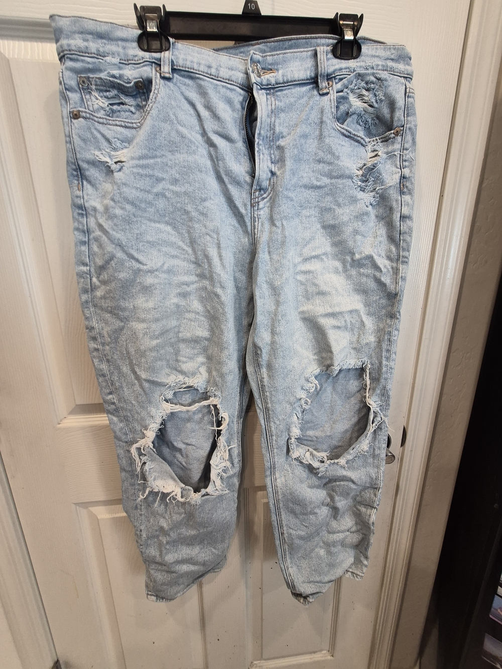 Light Blue Distressed Jeans